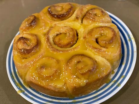 Alabama Orange Rolls | Fresh from the... Sweet Roll Recipe, Orange Rolls, Baked Rolls, Creamed Eggs, Roll Recipe, Sweet Roll, Oven Racks, Original Recipe, Cake Pans