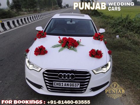 Audi a6 for rent luxury wedding car rental in nakodar 81460-63555 Car Decorations For Wedding, Innova Car, Pradeep Kumar, Decorations For Wedding, Car Wedding, Wedding Car Decorations, Wedding Cars, Photo Collage Design, Car Decorations