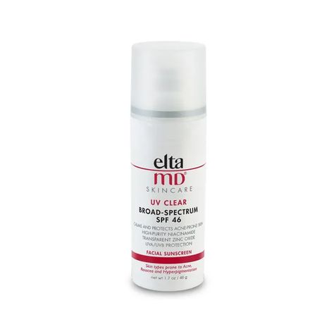 Eltamd Uv Clear Broad-spectrum Spf 46, Elta Md Uv Clear, Good Sunscreen For Face, Elta Md, Sunscreen Stick, Physical Sunscreen, Chemical Sunscreen, Clear Pores, Best Sunscreens