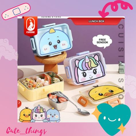 Bestie-bestie yang lebih suka bawa bekel, aku rekomen bgt nih lunch box nya lucu bangettt astghdkdjhdb… Lunch Box Set, Box Set, Lunch Box