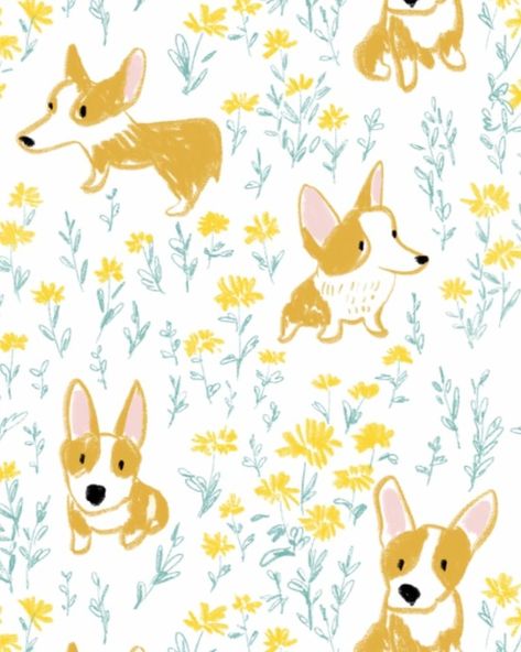 Planner Examples, Spot Illustration, Botanical Bedding, Surface Pattern Design Inspiration, Corgi Dogs, Pet Backpack, Pattern Design Inspiration, Posca Art, 강아지 그림