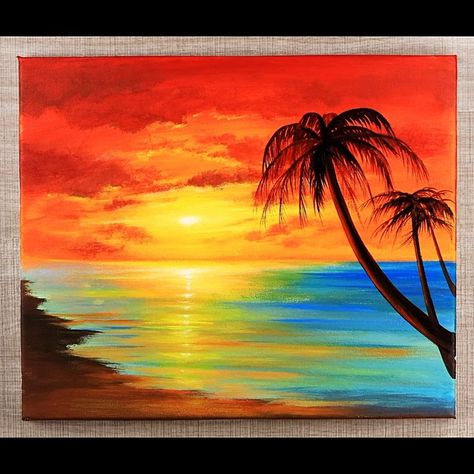 Colorfull Sunset Acrylic Painting | artist, art, work of art, art of painting | Colorfull Sunset Acrylic Painting #art #artist #artwork #acrylic #painting #paintingartwork #acrylicpainting #eldrawingarts #sunset | By El Drawing Arts Ocean Sunset Painting, Seascape Quilts, Sunset Acrylic Painting, Sunset Acrylic, Sunset Painting Acrylic, Art Of Painting, Drawing Arts, Artwork Acrylic, Art Painting Tools