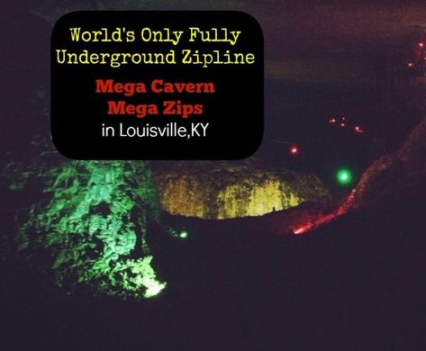 Underground Playground, Louisville Mega Cavern, Adventure Mom, Kentucky Bourbon Trail, Zip Line, Road Trippin, Louisville Kentucky, Mom Blog, Adventure Tours