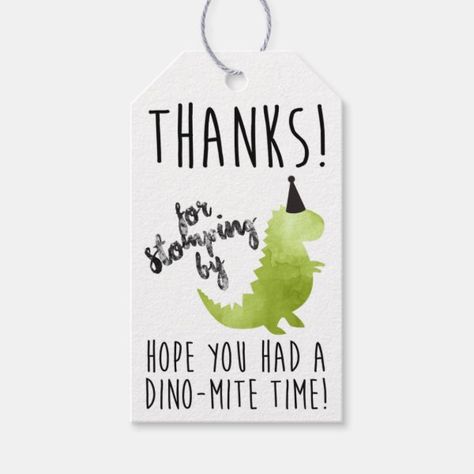 Dino Thank You Tags, Dinosaur Theme Party, Stomp Gift Tags Dino Sayings, Dinosaur Decorations, Dinosaur Bag, Dance Posters, Dinosaur Invitation, Dino Theme, Party Dinosaur, Dinosaur Invitations, Birthday Dinosaur