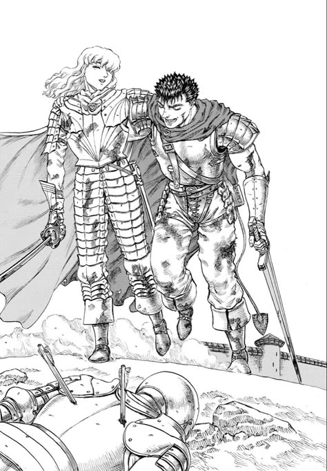 Guts Griffith, Guts And Griffith, Berserk Anime 1997, Griffith Berserk, Kentaro Miura, Time Line, Anime Dragon Ball Goku, Cool Anime Wallpapers, Manga Panels