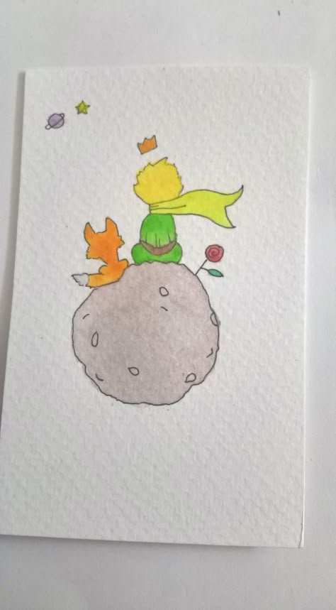 Le Petit Prince Illustration, The Little Prince Aesthetic, Little Prince Drawing, Little Prince Painting, Maly Princ, Little Prince Illustration, The Little Prince Art, Little Prince Watercolor, The Petit Prince