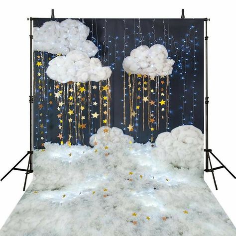 Girls Background, Studio Photography Backdrop, Backdrops Kids, Star Photo, Vinyl Photography, Party Photo Backdrop, Twinkle Twinkle Baby Shower, Moon Baby Shower, Printed Photo