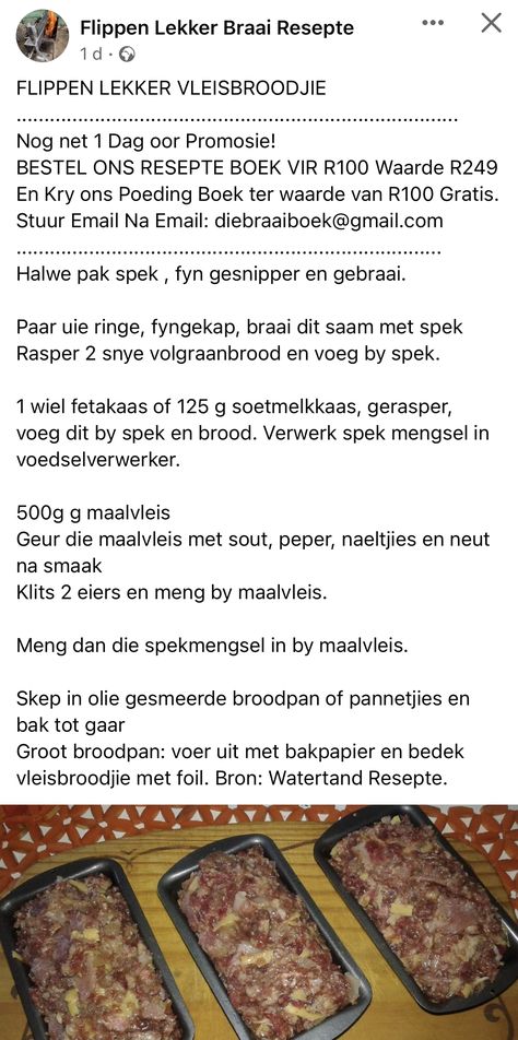 Vleis Geregte, Afrikaanse Resepte, Muffin Tin Recipes, African Recipes, Low Carb Side Dishes, Crochet Washcloth, South African Recipes, Savoury Baking, Fun Easy Recipes