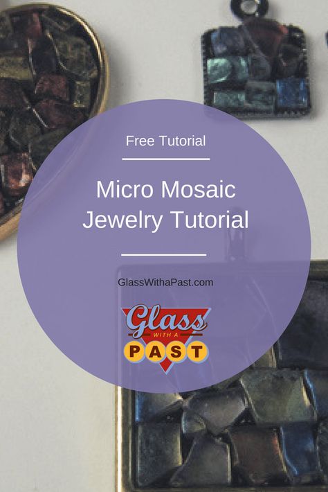 Mosaic Jewelry Diy, Polymer Clay Mosaic Tiles Tutorial, Micro Mosaic Jewelry Tutorial, Micro Mosaic Ring, How To Makw, Mosaic Techniques, Painted Mosaic, Mosaic Necklace, Italian Micro Mosaic Jewelry