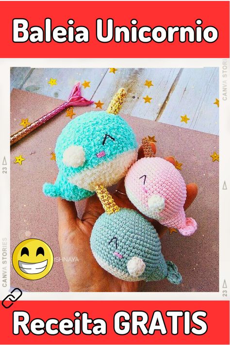 Acesse GRATIS a receita da linda baleia amigurumi #amigurumi #croche Wallpaper Aesthetic, Crochet Hats, Amigurumi, Novelty Christmas, Christmas Ornaments, Holiday Decor, Hats, Christmas