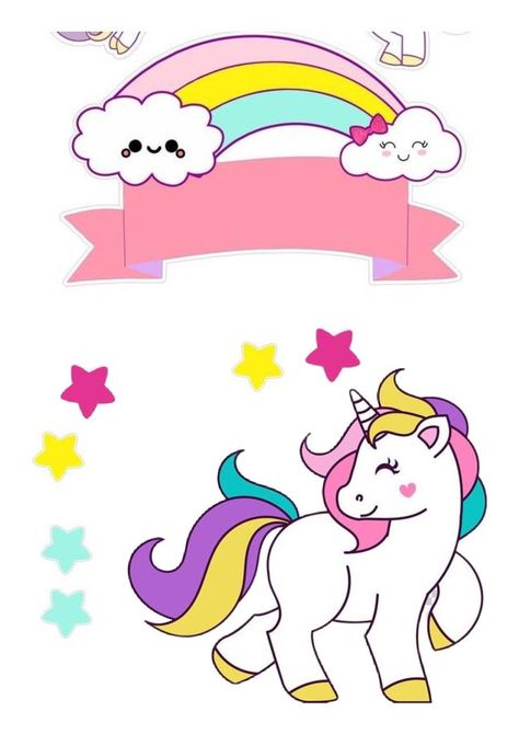 customtopper #unicorncrafts fondabtunicorn Unicorn Number Cake, Fondant Unicorn Cake Toppers, Diy Unicorn Cake, Unicorn Alphabet, Unicorn Template, Paw Patrol Stickers, Unicorn Topper, Template Free Printable, My Little Pony Cake