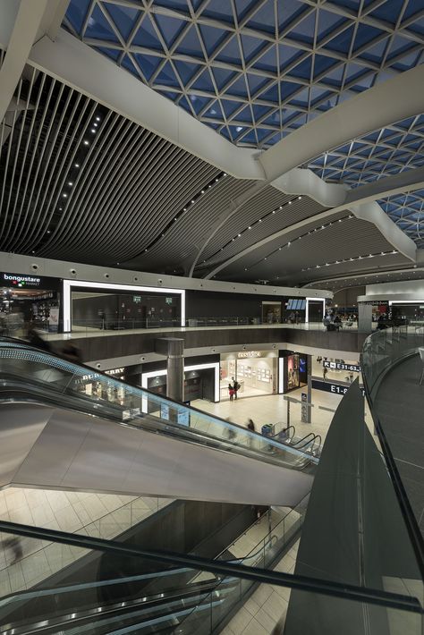 Rome Airport Leonardo Da Vinci, Airport Terminal, Lighting Products, Rome Italy, Rome, Engineering, Spa, Italy, Lighting