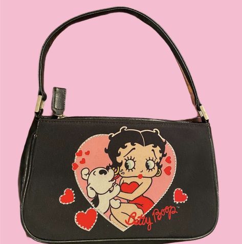 Betty Boop Accesorios, Betty Boop Bag, Betty Boop Handbags, Betty Boop Purses, Hello Kitty Purse, Steelers Girl, 2000s Fashion Trends, Girly Bags, Bratz Doll