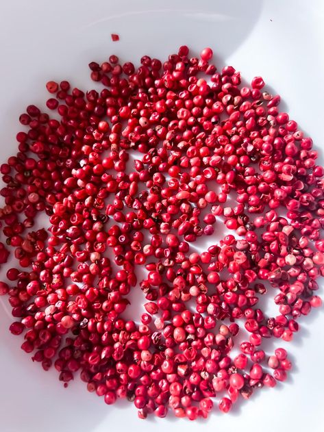 Pink Peppercorn Recipes, Peppercorn Recipes, Scent Board, Roku Gin, Kristen Kish, Sourdough Focaccia, Types Of Peppers, Boards Ideas, Pink Peppercorn