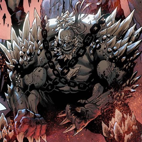 Doomsday Dc Comics Art, Deviants Marvel, Dc Doomsday, Doomsday Comics, Doomsday Dc, Marvel Comic Book Characters, Spawn Comics, Dc Art, Dc Villains