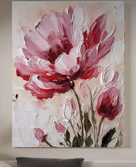 Environmental Artist, Acrylic Art Projects, Diy Abstract Canvas Art, Acrylic Painting Flowers, Abstract Flower Art, Flower Painting Canvas, Abstract Floral Paintings, Abstract Flower Painting, Painting Art Lesson