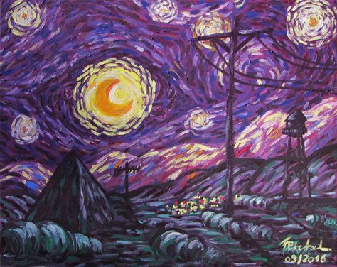 Vangogh Starrynight, Night Vale Presents, Glow Cloud, The Moon Is Beautiful, Welcome To Night Vale, Night Vale, Of Wallpaper, Pretty Art, Van Gogh