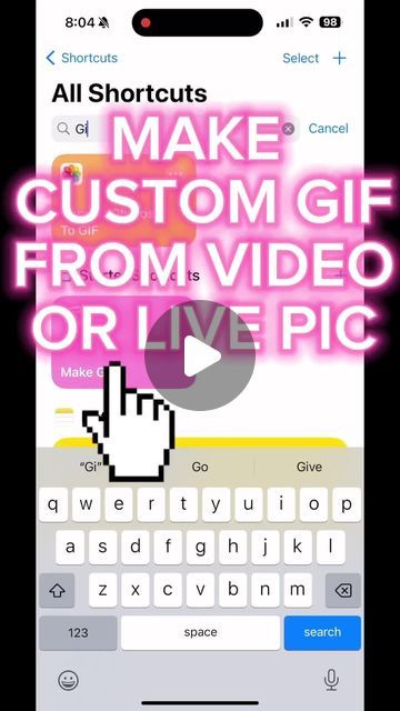 Jennifer Dove on Instagram: "Easiest way to MAKE A CUSTOM GIF? I got you! Try the shortcut!! 🤩  #techgirljen #techgirltips #iphonetips #apple #shortcuts" Shortcuts Iphone, Widgets On Iphone, Apple Shortcuts, Phone Tricks, Iphone Info, App Hack, Phone Hacks, Iphone Hacks, Girl Tips