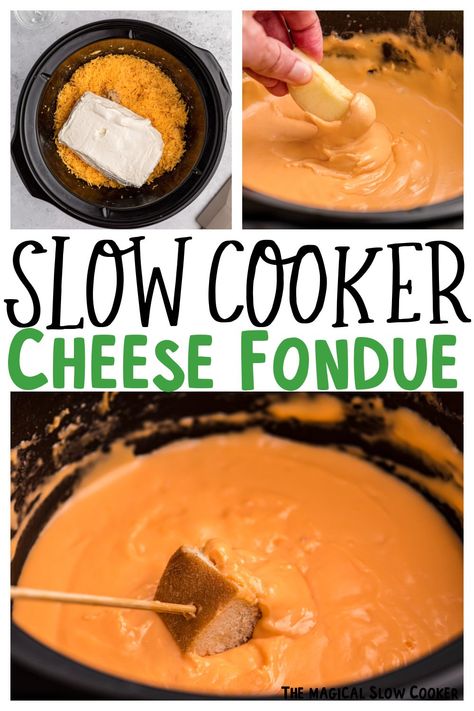 Slow Cooker Fondue, Crockpot Cheese Fondue Recipe, Crockpot Cheese Fondue, Slow Cooker Cheese Fondue, Melting Pot Cheese Fondue Recipe, Crockpot Fondue, Fiesta Cheese Fondue Melting Pot, Cheese Fondue Recipe Easy, Cheese Fondue Melting Pot