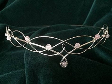 Wedding Circlet, Bridal Circlet, Elven Crown, Medieval Crown, Rose Gold Tiara, Tiara Headpieces, Heirloom Jewelry, Celtic Wedding Rings, Celtic Knotwork