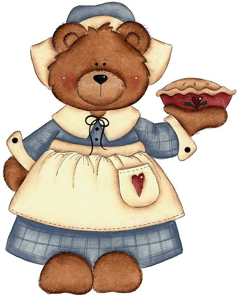 ursa cozinheira Laurie Furnell, Fizzy Moon, Teddy Bear Clipart, Teddy Bear Pictures, Bear Clipart, Bear Illustration, Country Paintings, Bear Outfits, Bear Pictures