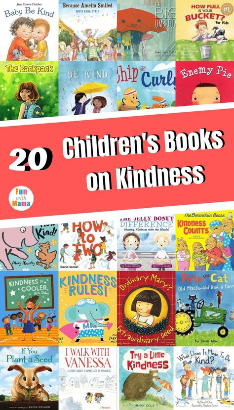 These children's books about kindness are a great way to talk to your child about being kind and learn new ways to do so. Books About Kindness, Best Children Books, Preschool Books, Text Overlay, Character Education, Children's Literature, Social Emotional Learning, Childhood Education, Kids Reading