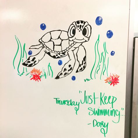 My daily drawing with expo markers #art #markers #expomarkers #findingnemo #easysketch #cute #animal #seaturtle Dry Easer Board Ideas Drawing, White Board Art Drawings, White Board Drawings Whiteboard, Dorm Whiteboard Ideas, Easy White Board Drawings, Whiteboard Drawing Ideas, Cute White Board Drawings, Cute Whiteboard Ideas, Cute White Board Ideas