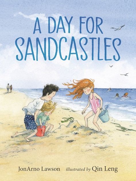 Summer Reads 2022 from Publishers Weekly - Picture Books : Publishers Weekly Three Siblings, Wordless Picture Books, Wordless Book, Creative Problem Solving, The Virginian, A Day At The Beach, Sand And Water, Day At The Beach, Sand Castle