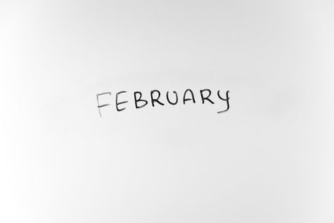 written in marker by hand text february February Word, Vision Boards, Markers, Writing, Quick Saves