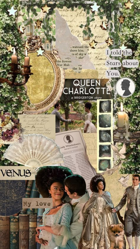 Queen Charlotte Poster, Bridgerton Aesthetic Wallpaper Desktop, Bridgerton Iphone Wallpaper, Queen Charlotte Wallpaper, Queen Charlotte Bridgerton Aesthetic, Bridgerton Charlotte, Bridgeton Wallpaper, Queen Charlotte Aesthetic, Bridgerton Collage