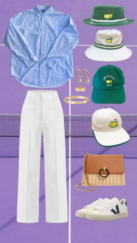 Inspired by watching Wimbledon & what I would wear #preppy #outfitinspo #beauty #vibes #wallpaper #outfit #inspo #wimbeldon #tennis #preppyfit #veja Watching Tennis Outfit Style, Watching Tennis Outfit, Tennis Watching Outfit, Wimbledon Fashion Spectators, Wimbledon Outfit Women, Wimbledon Outfits, Wimbledon Outfit, Wimbledon 2024, Wimbledon Party