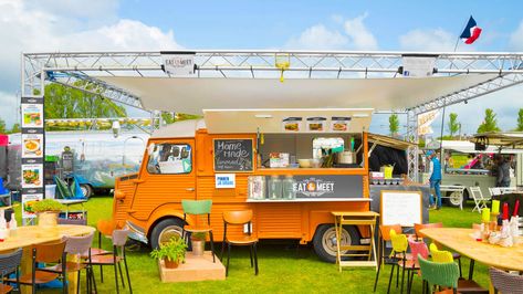 Popup Event, Event Launch, Starting A Food Truck, Restaurant Promotions, Food Truck Wedding, Community Ideas, Food Truck Catering, Court Yard, Park Ideas