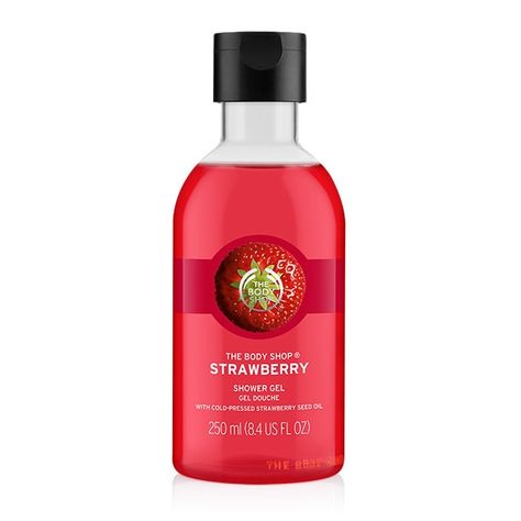 Strawberry Shower Gel | The Body Shop® The Body Shop Strawberry, Body Shop Strawberry, Tea Tree Body Wash, Body Shop At Home, Body Shower, Cruelty Free Skin Care, Body Cleanser, Gel Cream, Tgif