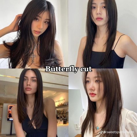 Long Hair Styles Face Framing, Butterfly Cut On Thinner Hair, Y2k Haircut Long, Improve Your Style, Aesthetic Hairstyles, Butterfly Cut, Hair Inspiration Long, Layered Haircuts For Medium Hair, Hairstyles For Layered Hair