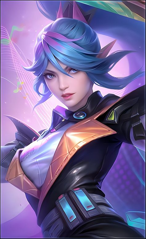 Miya Mobile Legends Skin Legend, Miya Mlbb, Miya Mobile Legends, Gold And Black Background, Velvet Aesthetic, Mobile Skin, Mobile Legends Bang Bang, One Punch Man Manga