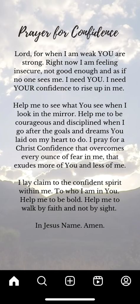 Prayer For Jealousy And Envy, Prayer For Insecurity, Confidence Prayer, God Confidence, Insecure People Quotes, Comforting Prayers, Prayer For Confidence, Exam Prayer, Journal Bible Quotes