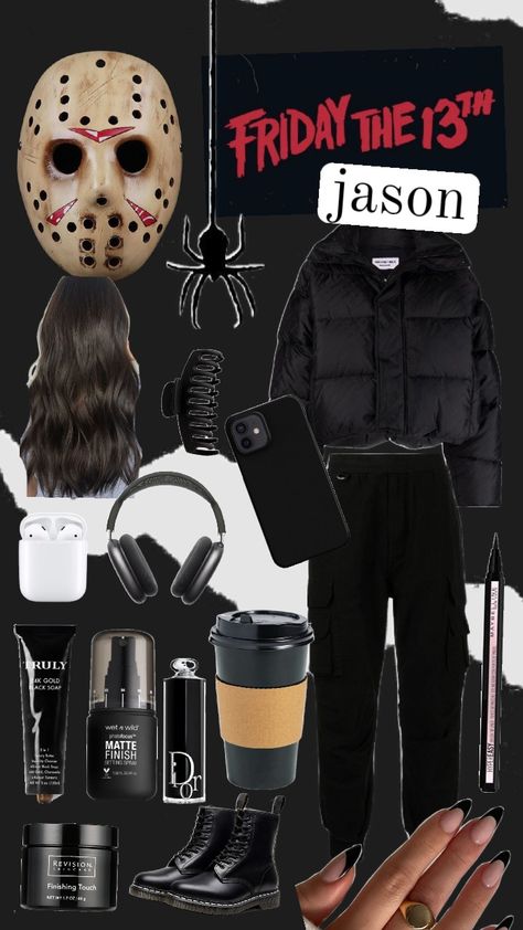 #jason Jason Halloween Costume, Jason Costume, Inspired Costumes, Jason Friday, Beachy Aesthetic, Costumes Ideas, Fantasias Halloween, Halloween Outfit, Halloween Costumes For Girls