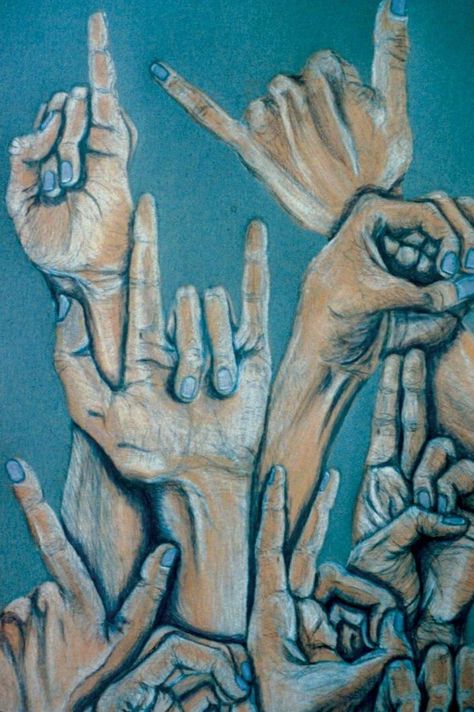 ASL Asl Art, Deaf Art, Sign Language Art, Asl Interpreter, Deaf Awareness, Asl Learning, Asl Sign Language, Asl Signs, Learn Sign Language