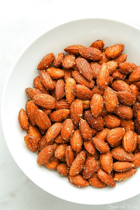 Raw Almonds Recipes, How To Roast Almonds, Flavored Almonds Recipe, Pizza Recipes Videos, Pizza Recipes Vegetarian, Seasoned Almonds, Cheese Pizza Recipes, Roast Almonds, Flavored Almonds