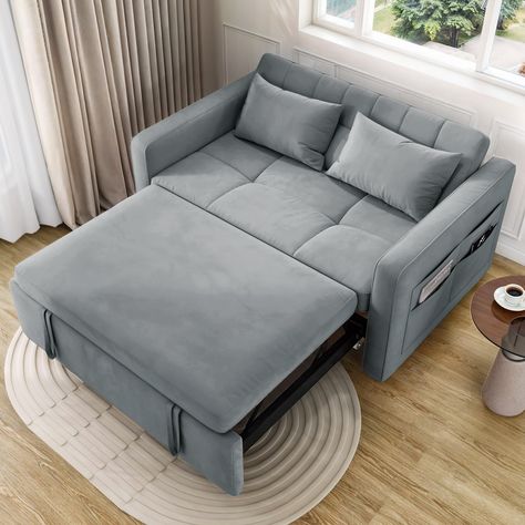 PRICES MAY VARY. 3-in-1 Convertible Futon Couch: Introduce our ultra-comfortable futon sleeper. Whether it's for daily lounging in your living room or hosting guests in your guest room, this futon couch brings a cozy retreat for anyone seeking restful moments. 5-level backrest adjustment: Embark on a comfort journey with our DWVO pullout couch, offering 5 reclining angles of 90°-120°-150°-170°-180°. Adjust the angle to meet your ultimate relaxation needs. Stable structure & smart storage: Our DW Small Pull Out Couch, Sleeper Sofa Guest Room, Guest Room Futon, Pullout Couch, Stairs Bedroom, Velvet Futon, Living Accessories, Comfortable Futon, Couch Bedroom