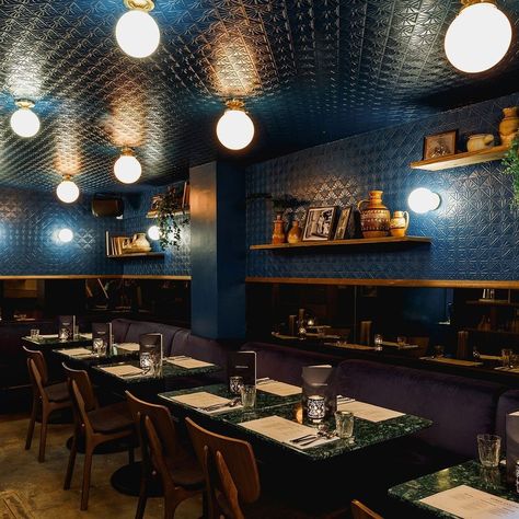 Mullan Lighting on Instagram: “You should check in at this beautiful restaurant that includes our Yerevan globe ceiling lights! ⠀ Designer: @a_nrd⠀ Photographer:…” Low Ceiling Restaurant, Peruvian Restaurant, Fish Restaurant, Dining Interior, Globe Ceiling Light, Ceiling Light Fittings, Retail Lighting, Midcentury Design, Restaurant Lighting