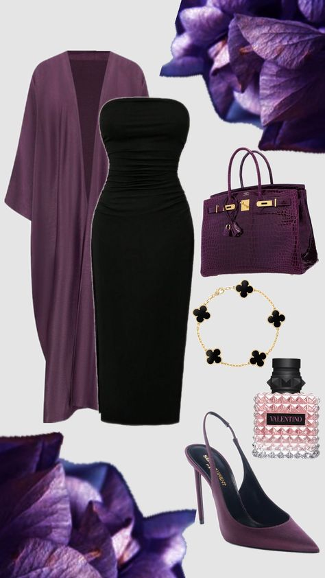 ★PURPLE CLASSY OUTFIT★ #outfit #outfitcheck #outfitinspo #inspo #fyp #classy #classyoutfit Royal Outfits, Classy Outfits, Outfit Ideas, Polyvore, Purple, Pins