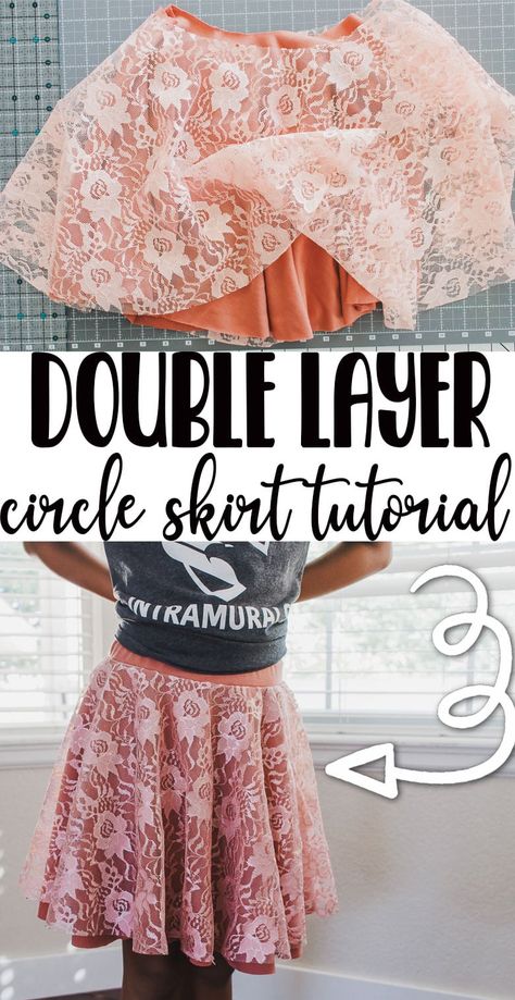 Layered Skirt Pattern, Tulle Circle Skirt, Diy Circle Skirt, Skirt Sewing Tutorial, Free Skirt Pattern, Girls Skirt Patterns, Diy Tutu Skirt, Circle Skirt Tutorial, Tulle Skirt Tutorial