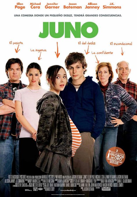 "Juno" Spanish movie poster, 2007. Juno Movie, Hulk Character, Ellen Page, Movie Scripts, Musica Rock, Movie Buff, Film Tv, Film Posters, Film Serie