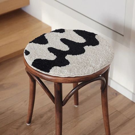 We 😍 these bar stool covers . . . . #aesthetic #homedecor #hotgirlsidetable #retro #kanyonshop #shopkanyon #aestheticdecor #love… Wavy Checkerboard, Tufting Rug, Bar Stool Covers, Rug Checkered, Country Bedding, Tufted Seat Cushion, Wall Panels Bedroom, Warm Decor, Stool Covers