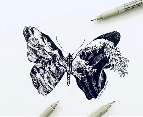 Butterfly tattoo drawing Melting Butterfly Tattoo, Melting Butterfly, Butterfly Tattoo Drawing, Skin Art, Butterfly Tattoo, Tattoo Drawings, Tattoos And Piercings, Tattoo Ideas, Piercings