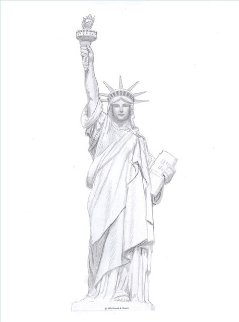 Finished Drawing Statue Of Liberty Drawing, Statue Of Liberty Tattoo, Liberty Tattoo, Stencil Outline, Art Sketches Doodles, Sketch Tattoo Design, Cowgirl Art, Tattoo Stencil Outline, Architectural Sketch