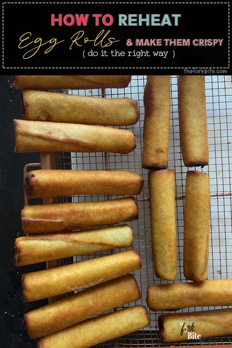 How to reheat egg rolls? This method is one of my favorites when it comes to reheating egg rolls. It allows the cold egg rolls to crispy on the outside and just become hot and juicy inside. Hot Dogs In Egg Roll Wrappers, Frozen Egg Rolls, Chinese Egg Rolls, Homemade Egg Rolls, Sweet Sour Chicken, Egg Roll Wrappers, Brown Eggs, Wonton Wrappers, Egg Rolls