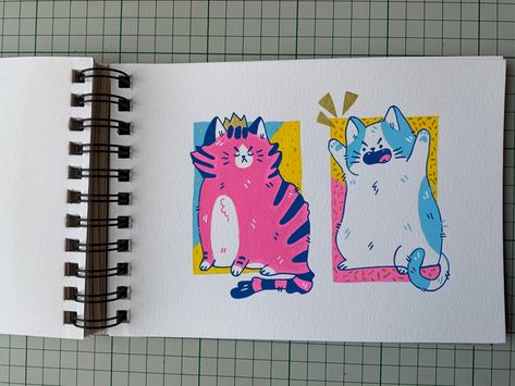 Cat Marker Art, Posca Cat Art, Cat Posca Art, Posca Illustration, Paint Swatch Art, Avengers Fan Art, Markers Drawing Ideas, Pen Art Work, Posca Marker