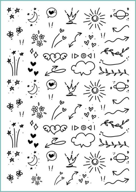 Beautiful Tattoo Designs, Traditional Tattoo Designs, Minimal Tattoo Design, Doodle Frames, Cute Easy Doodles, Henna Tattoo Designs Simple, Beautiful Sketches, Beautiful Tattoo, Easy Doodle Art